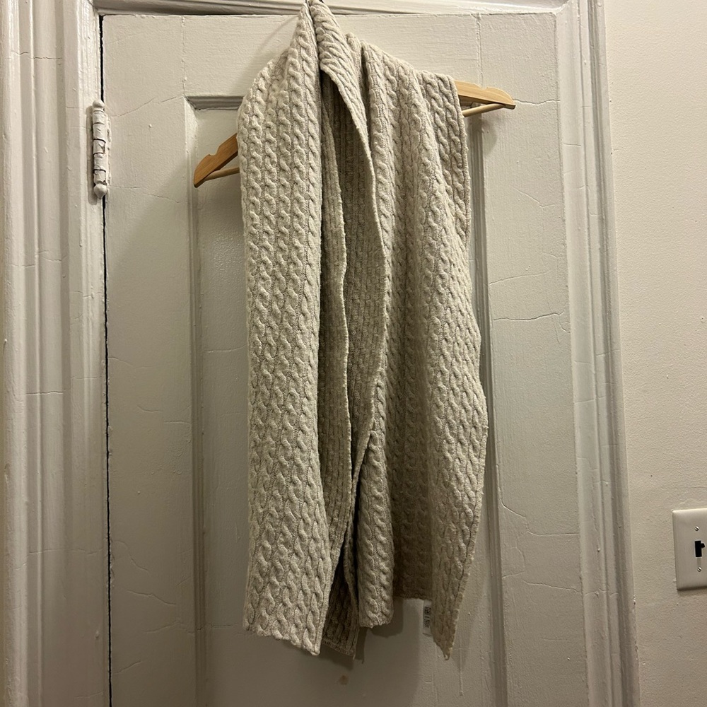 allsaints spitalfields knit braided scarf